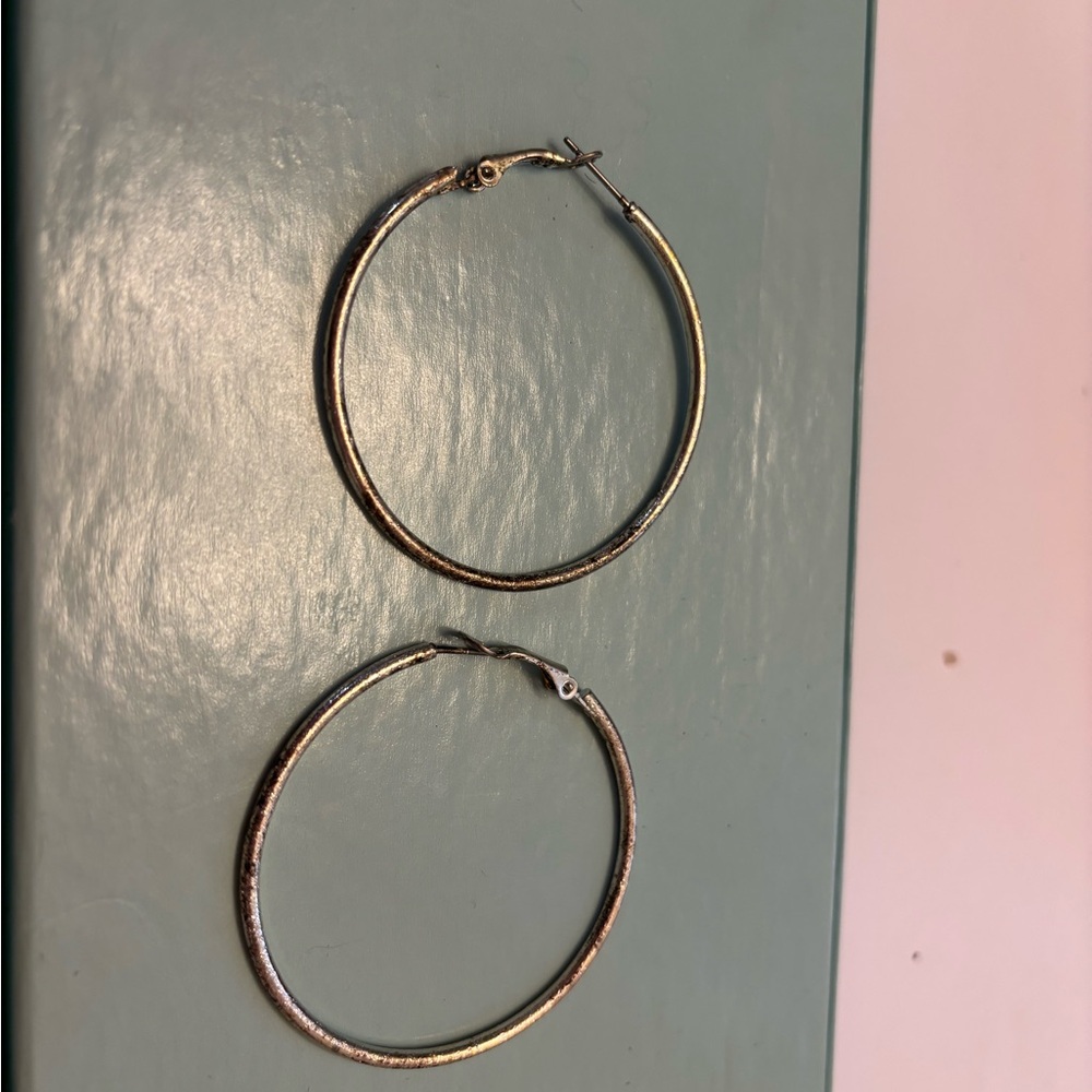 Gold-Tone Hoop Earrings